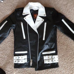 Men's Punk Leather Biker Jacket
